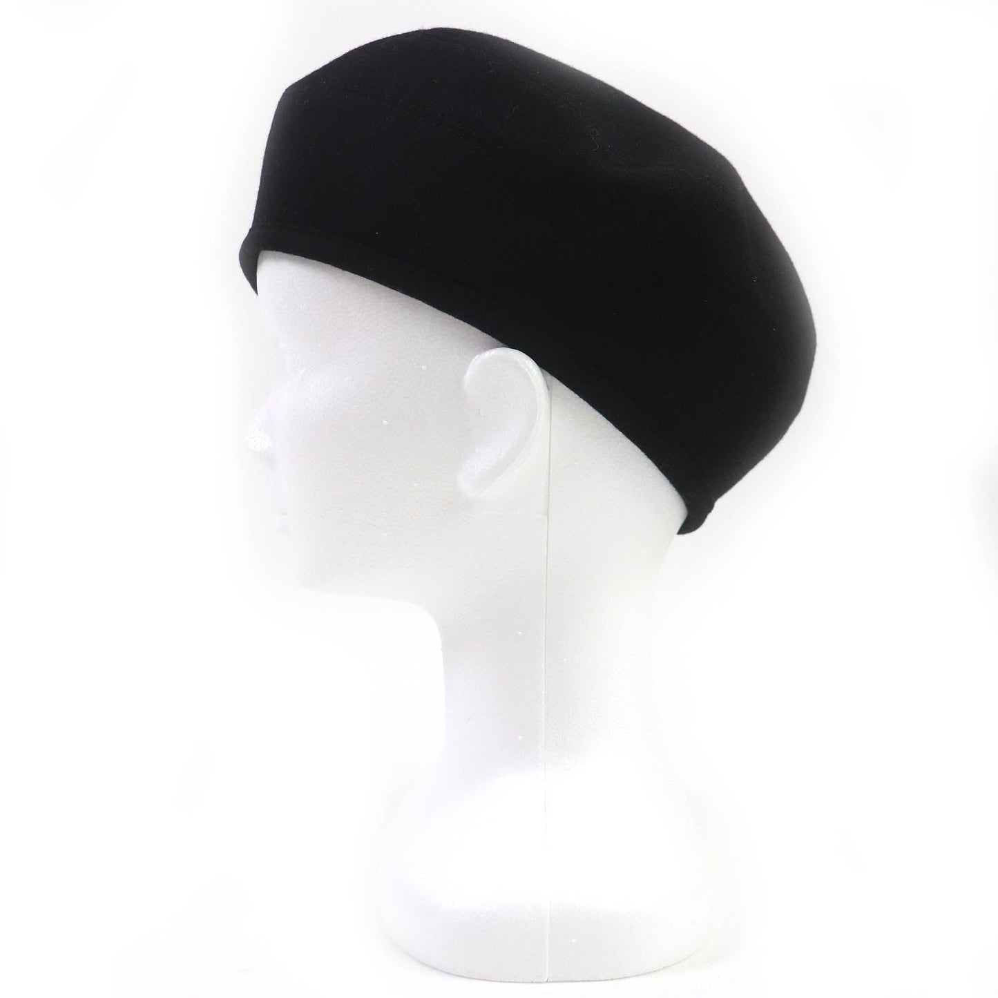 HERMES beret 222023N cashmere black Betec Saint Honore 58