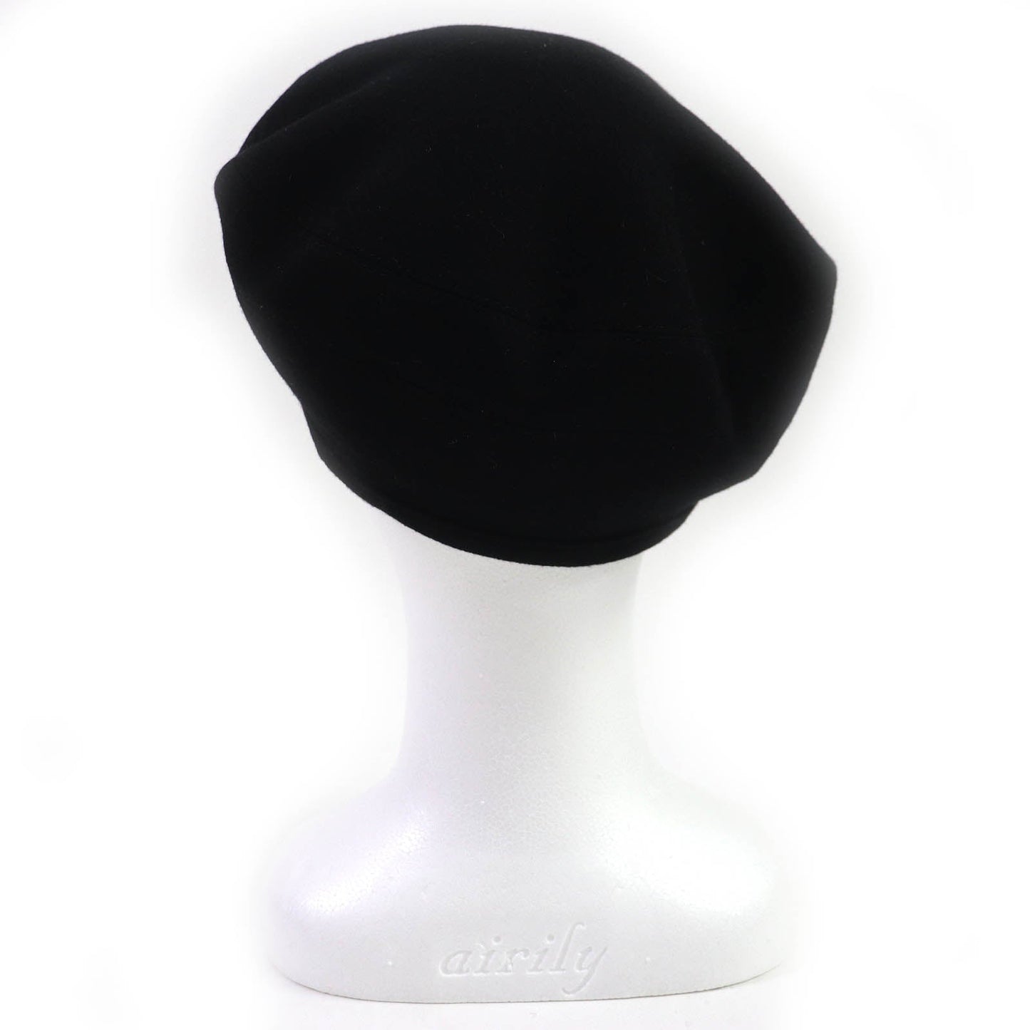 HERMES beret 222023N cashmere black Betec Saint Honore 58