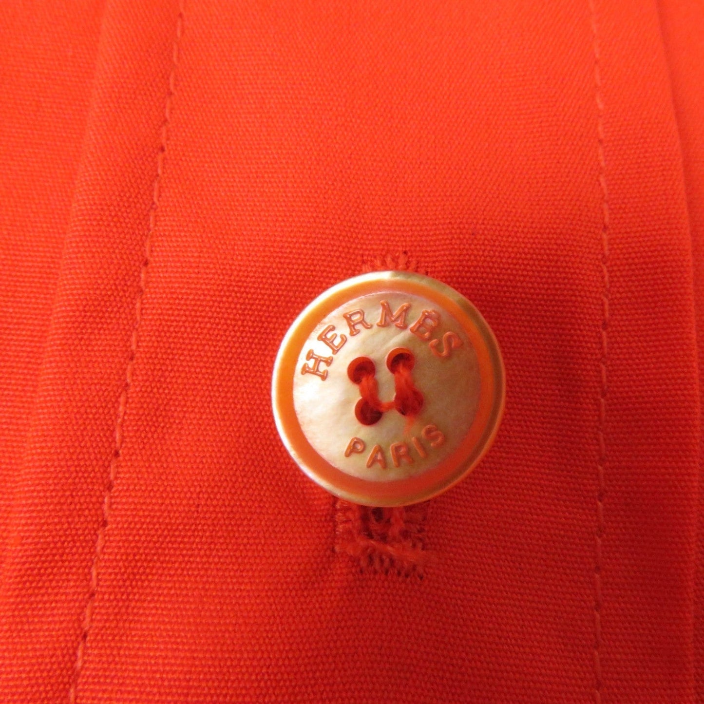 HERMES one piece cotton Orange 34