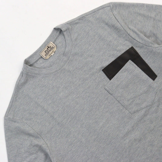 HERMES Short sleeve T-shirt cotton gray M