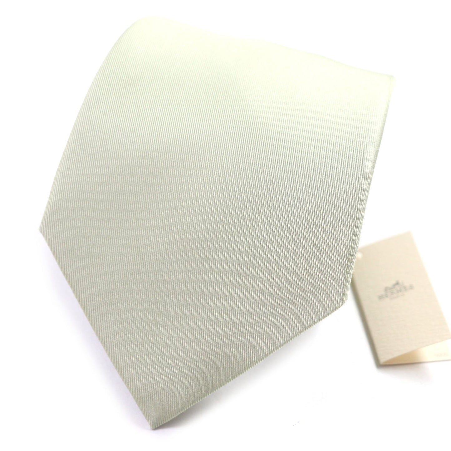 HERMES tie silk Light khaki