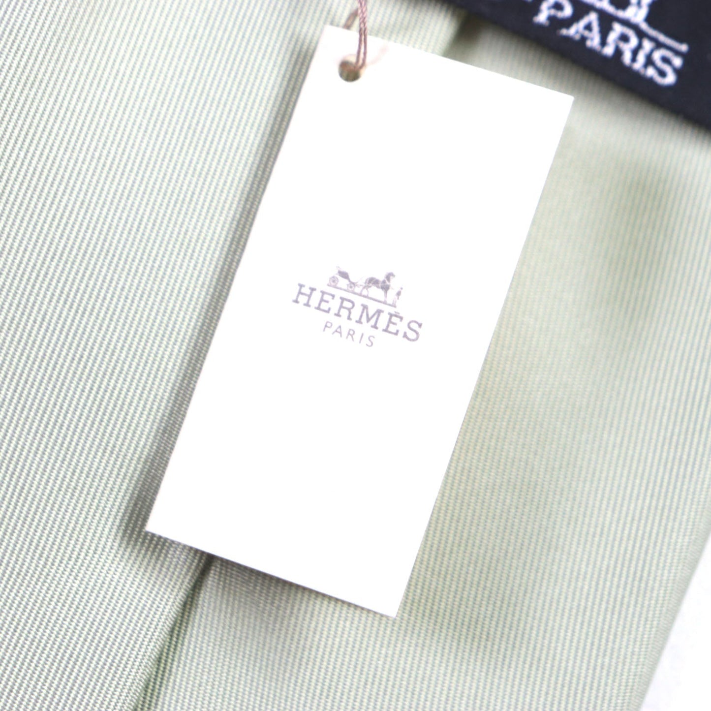HERMES tie silk Light khaki