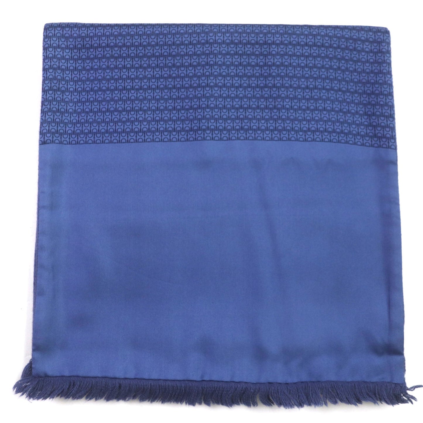 HERMES Scarf Angola blue