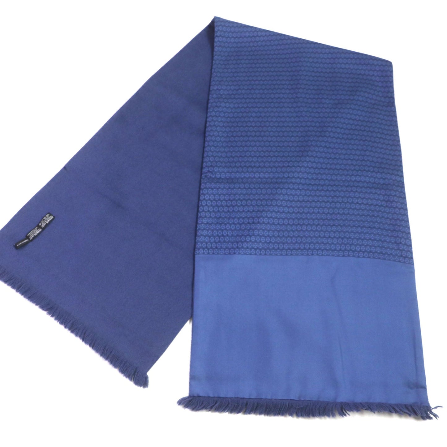 HERMES Scarf Angola blue