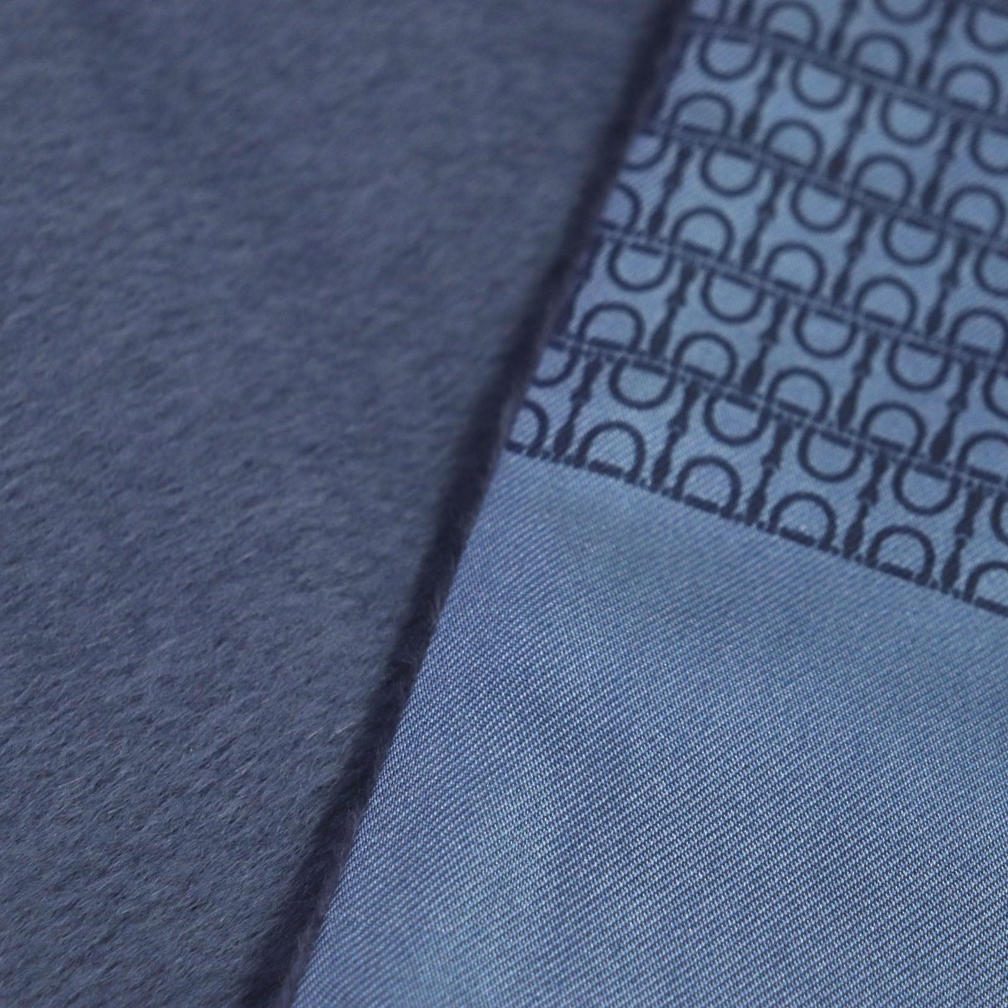 HERMES Scarf Angola blue