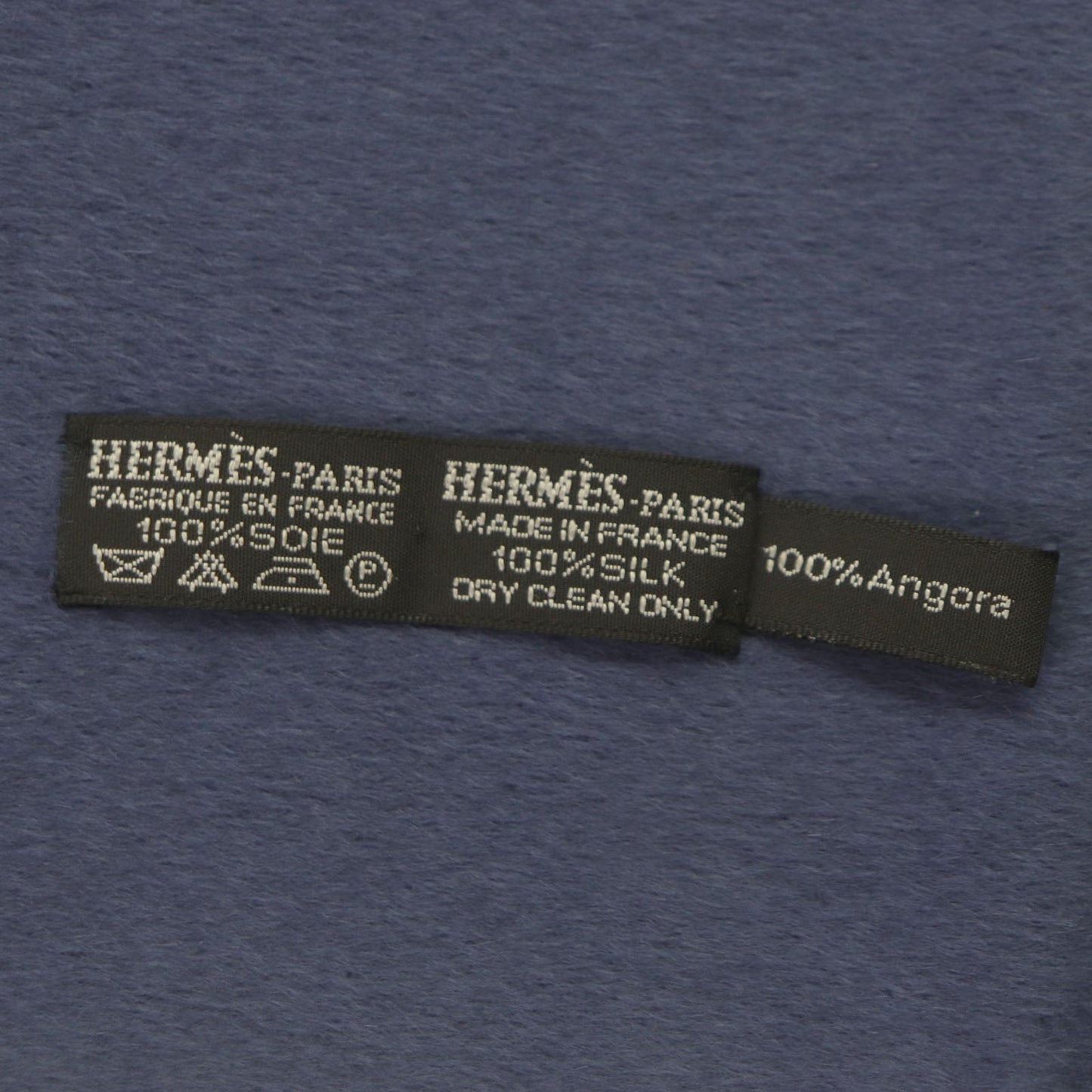 HERMES Scarf Angola blue