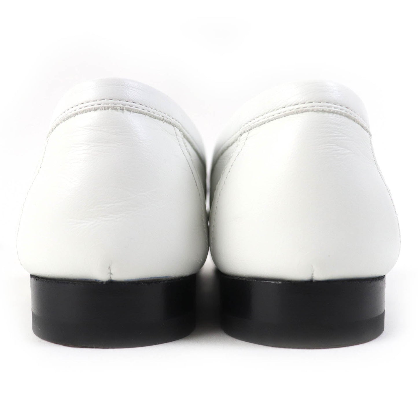 HERMES loafers 211288Z leather white Paris 36