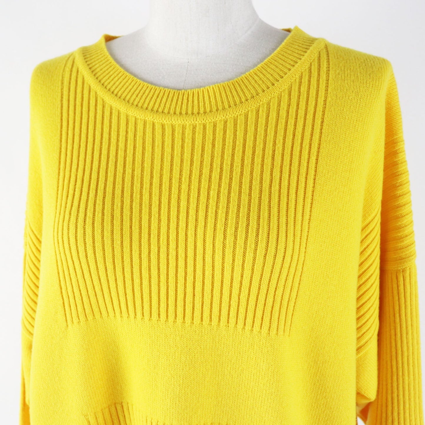 HERMES knit cashmere yellow 36