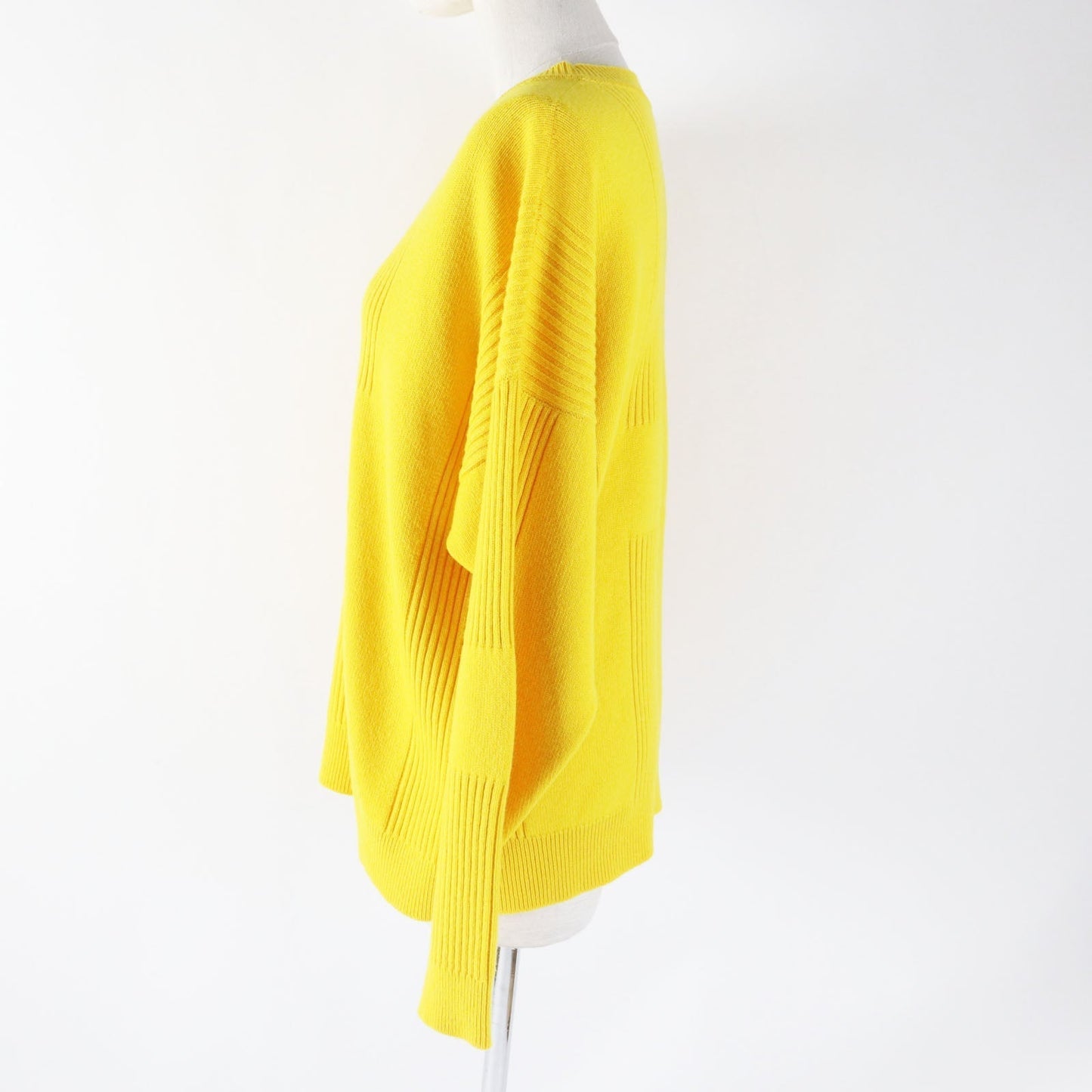 HERMES knit cashmere yellow 36