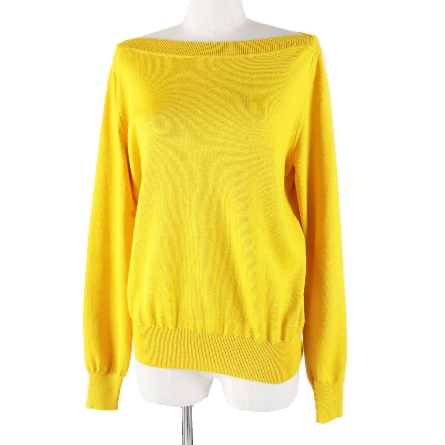 HERMES knit cashmere yellow 38