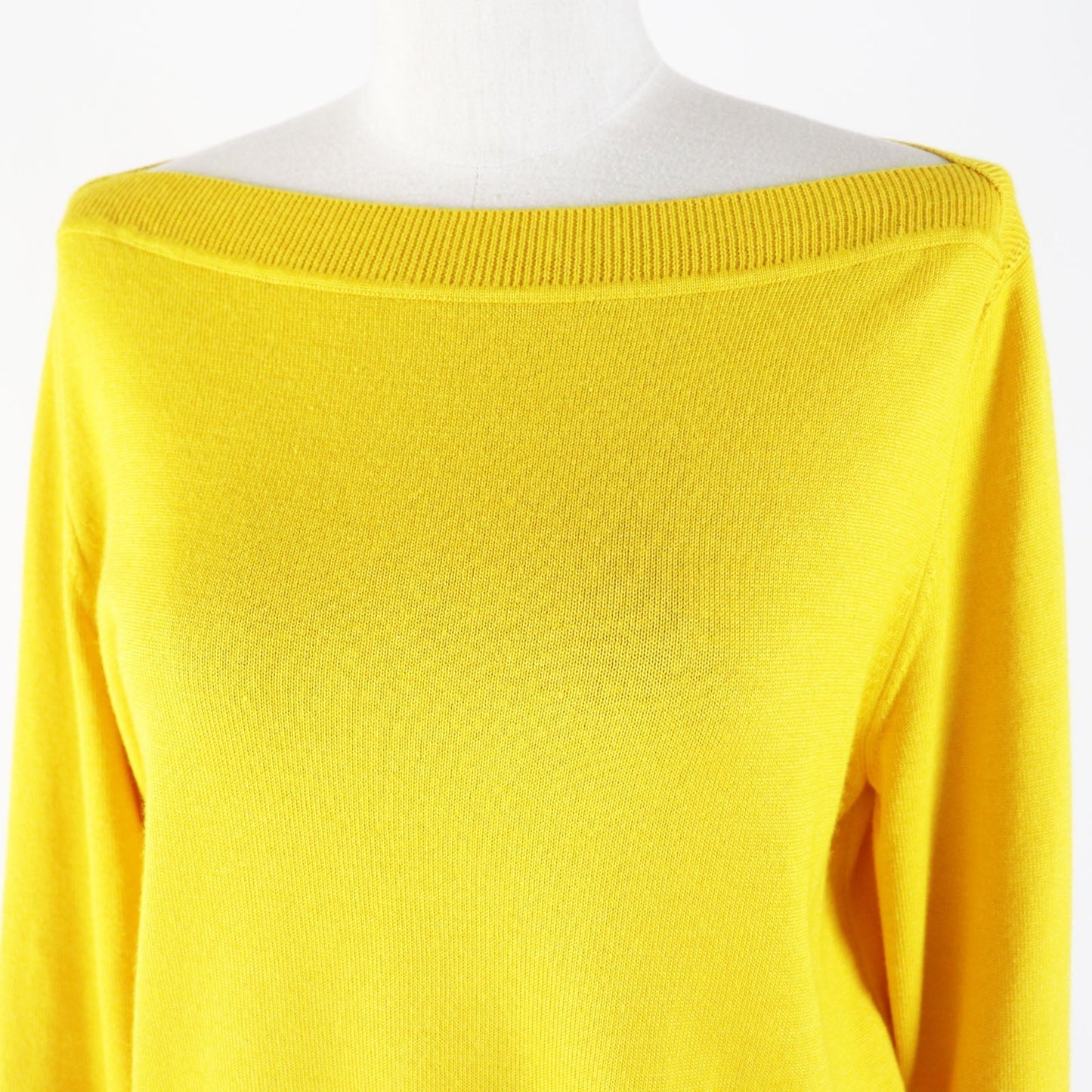 HERMES knit cashmere yellow 38