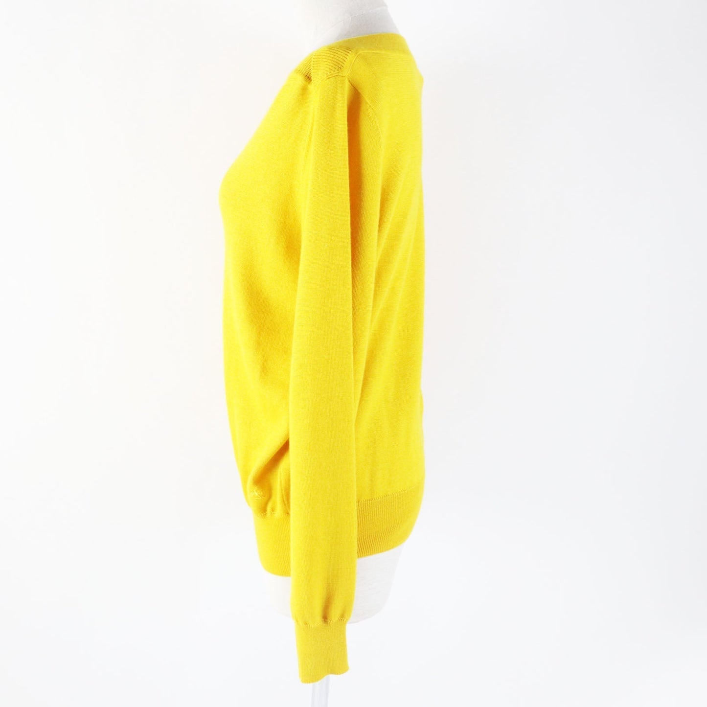 HERMES knit cashmere yellow 38