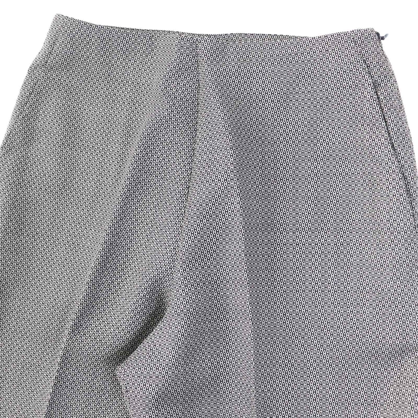 HERMES Pants wool Black Grey Margiela period 34