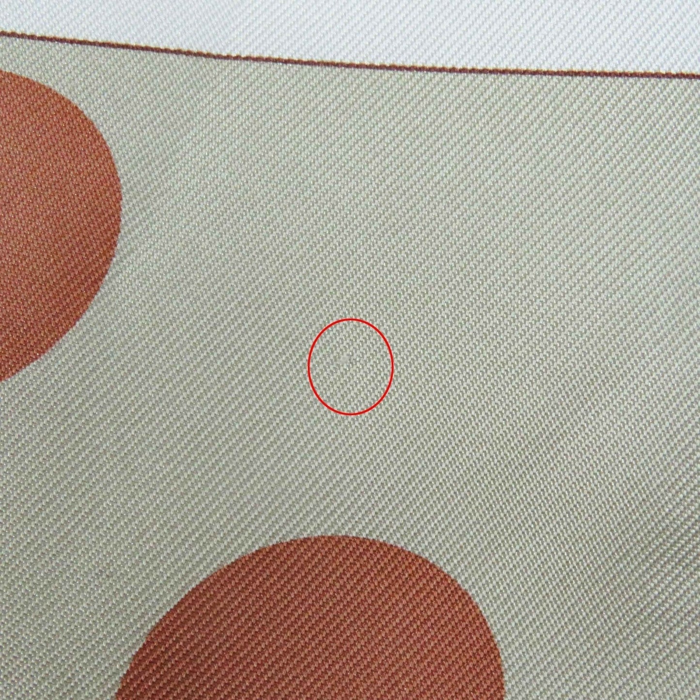 HERMES tops silk Beige Orange type Clic Clac a Pois Clic Clac Dot 34