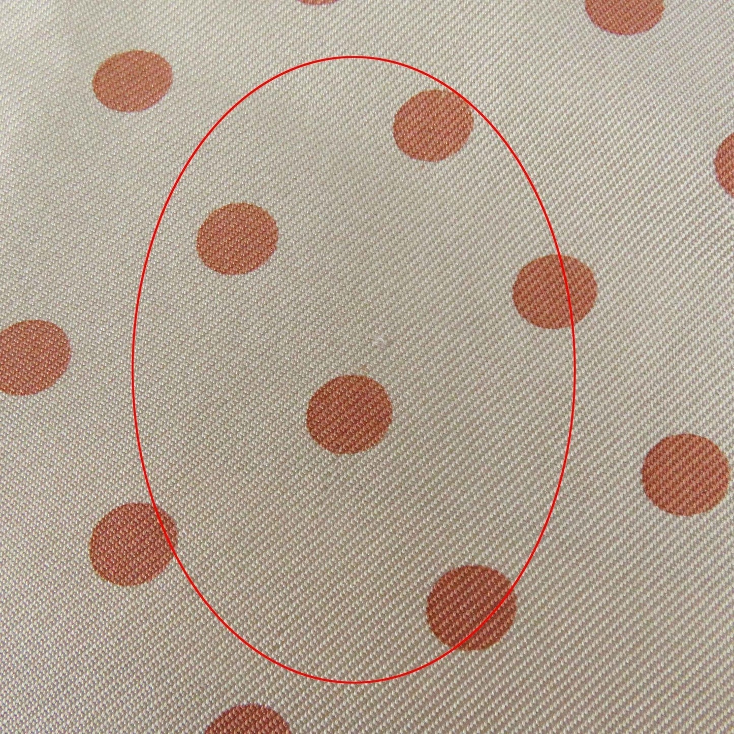 HERMES tops silk Beige Orange type Clic Clac a Pois Clic Clac Dot 34