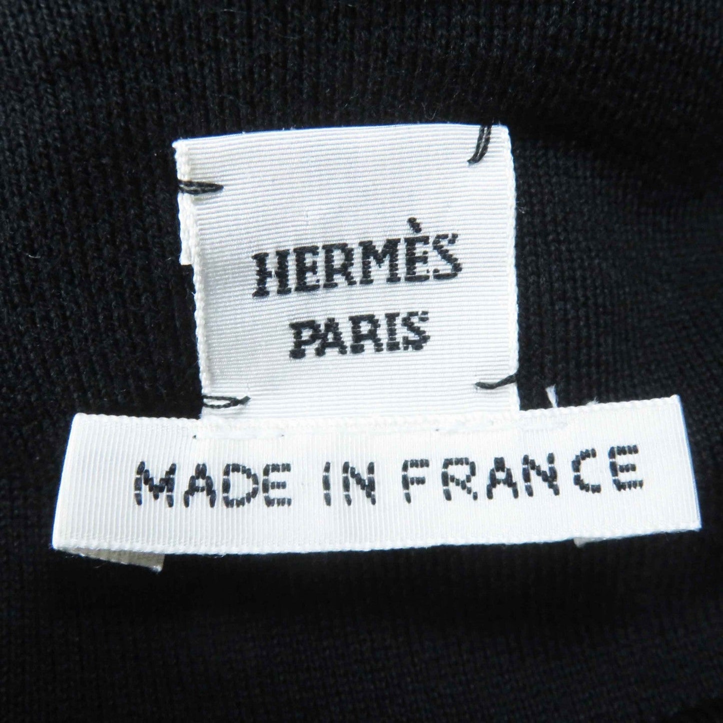 HERMES sweat 2E4609DQ cotton black 36
