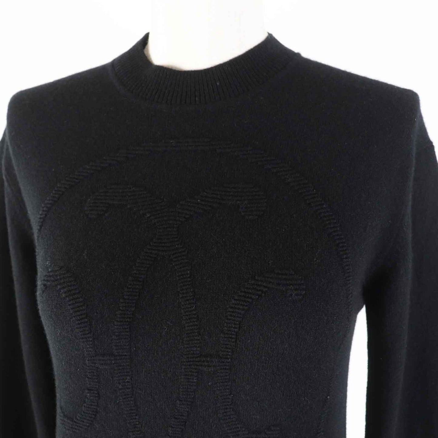HERMES knit 3H2653D1 cashmere black 34