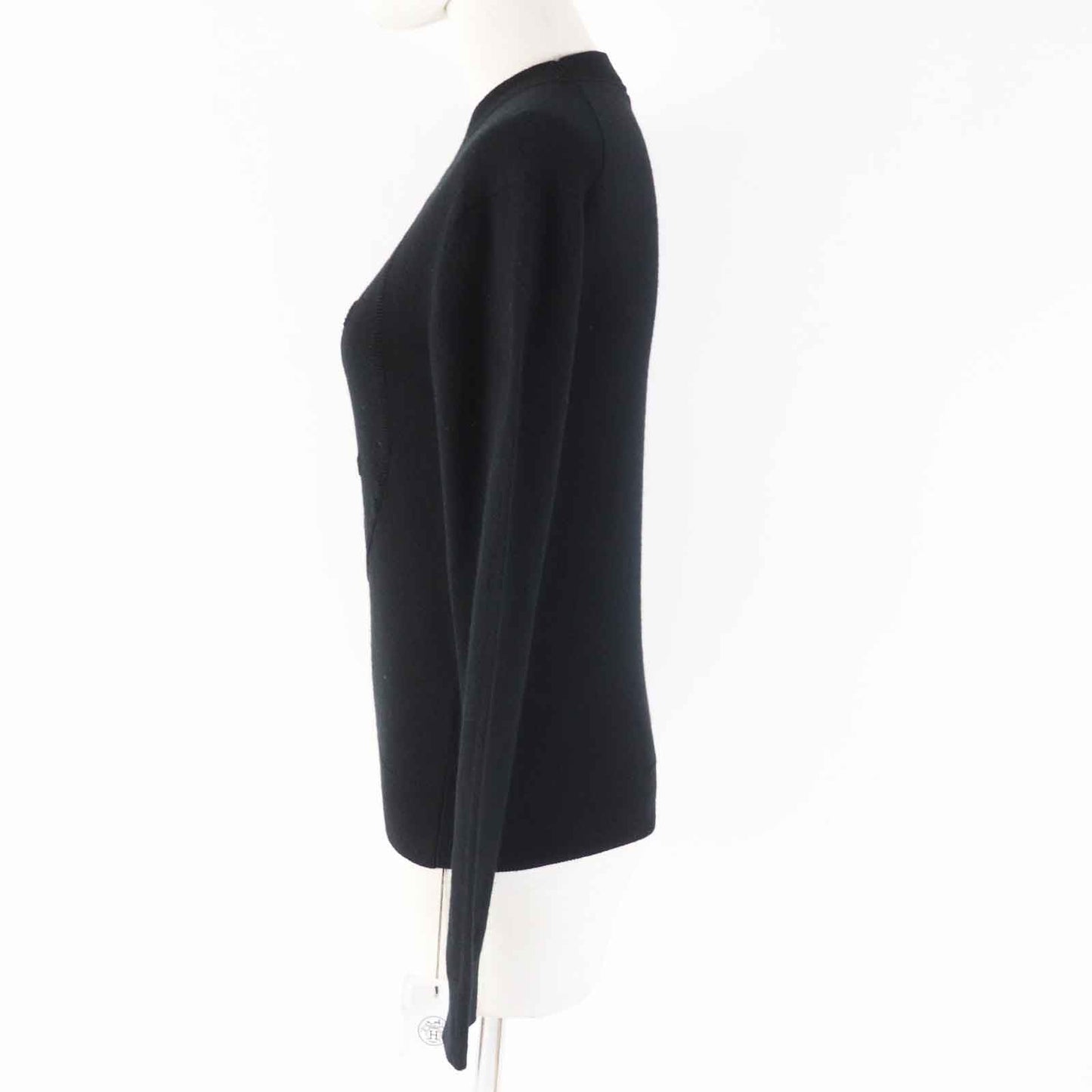 HERMES knit 3H2653D1 cashmere black 34