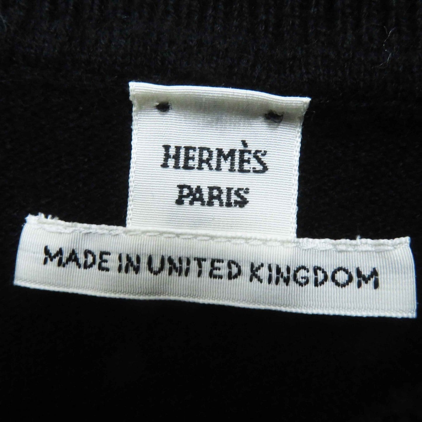 HERMES knit 3H2653D1 cashmere black 34