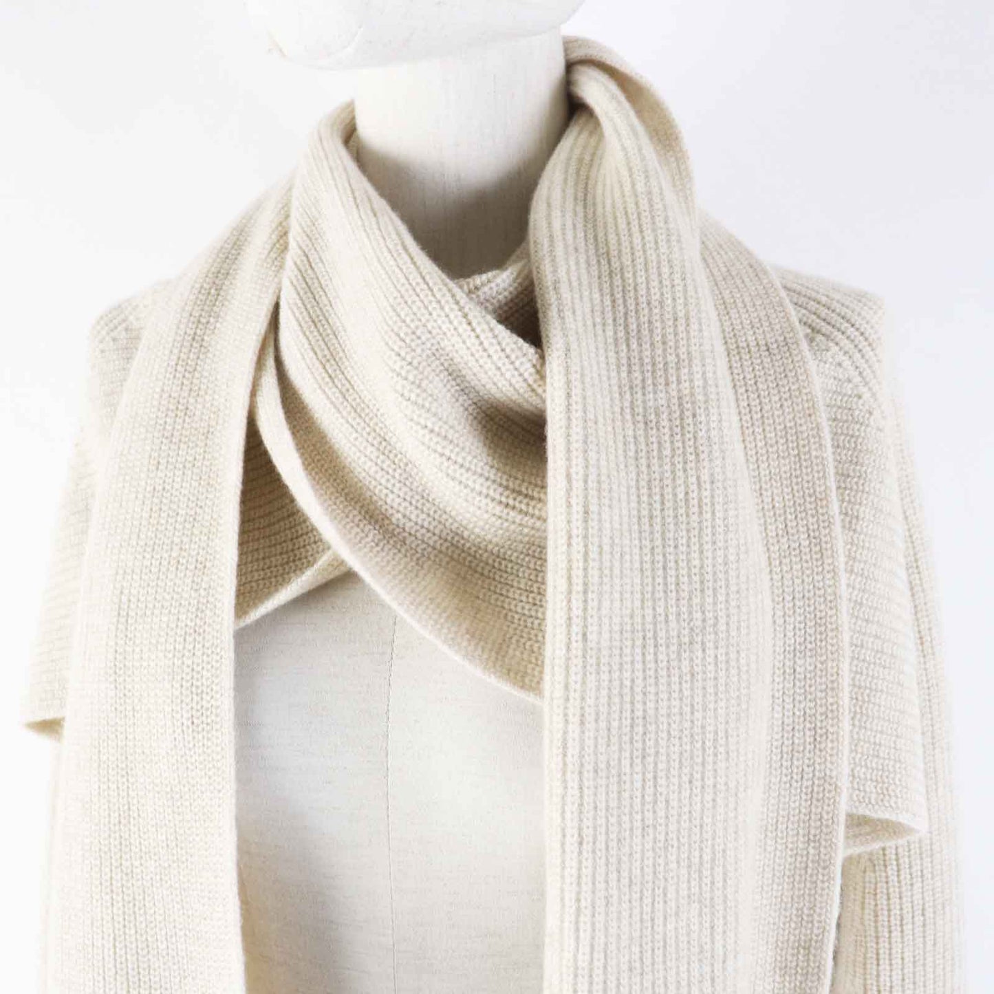 HERMES cardigan 3H2900D1 cashmere light beige 34