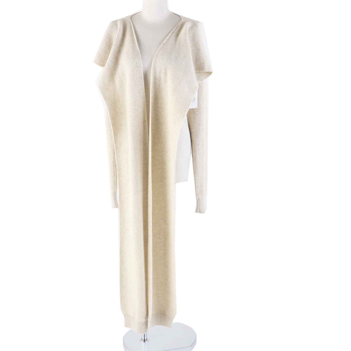HERMES cardigan 3H2900D1 cashmere light beige 34