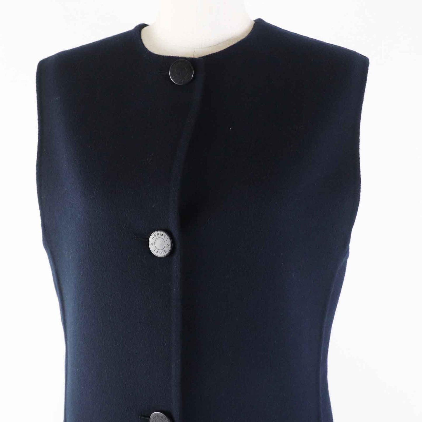 HERMES Best 3H0198DB cashmere Navy 36