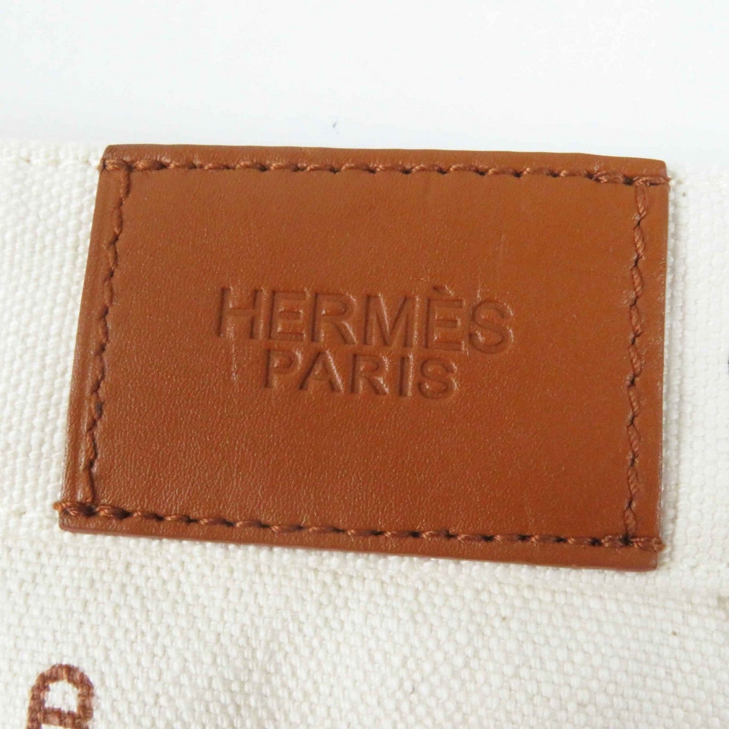 HERMES Pants cotton Blanc Casse 36