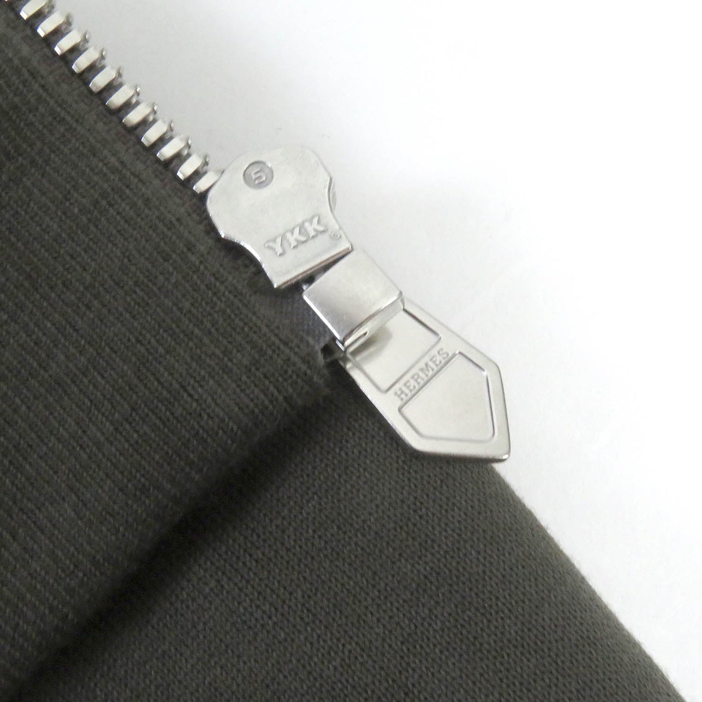 HERMES Hoodie H467780HA cotton khaki Run H L