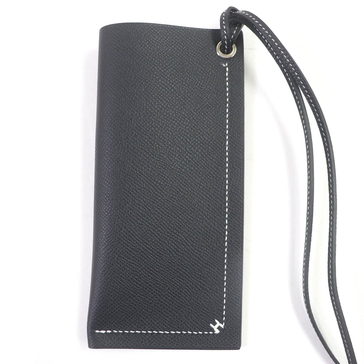 HERMES glasses case Epsom black