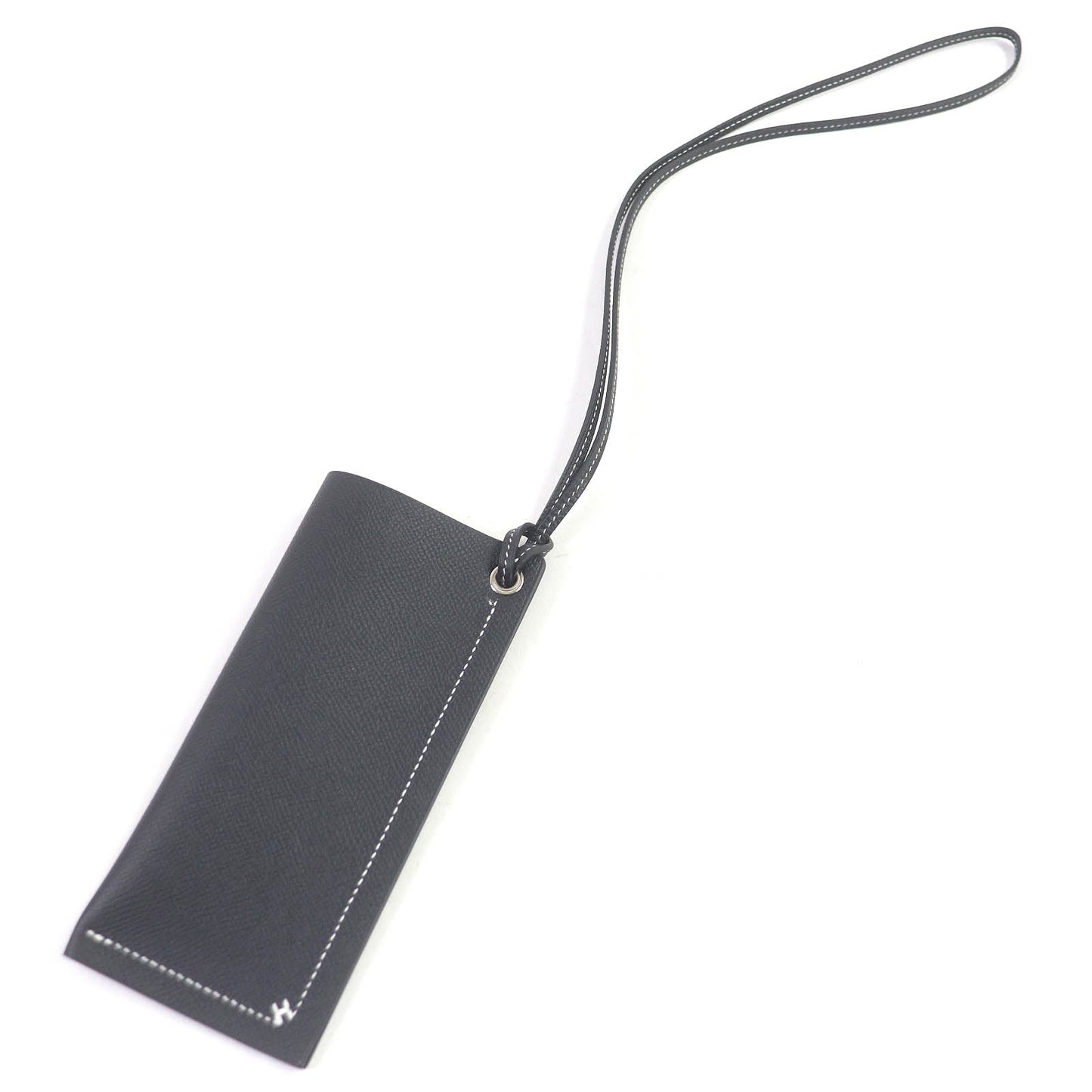 HERMES glasses case Epsom black