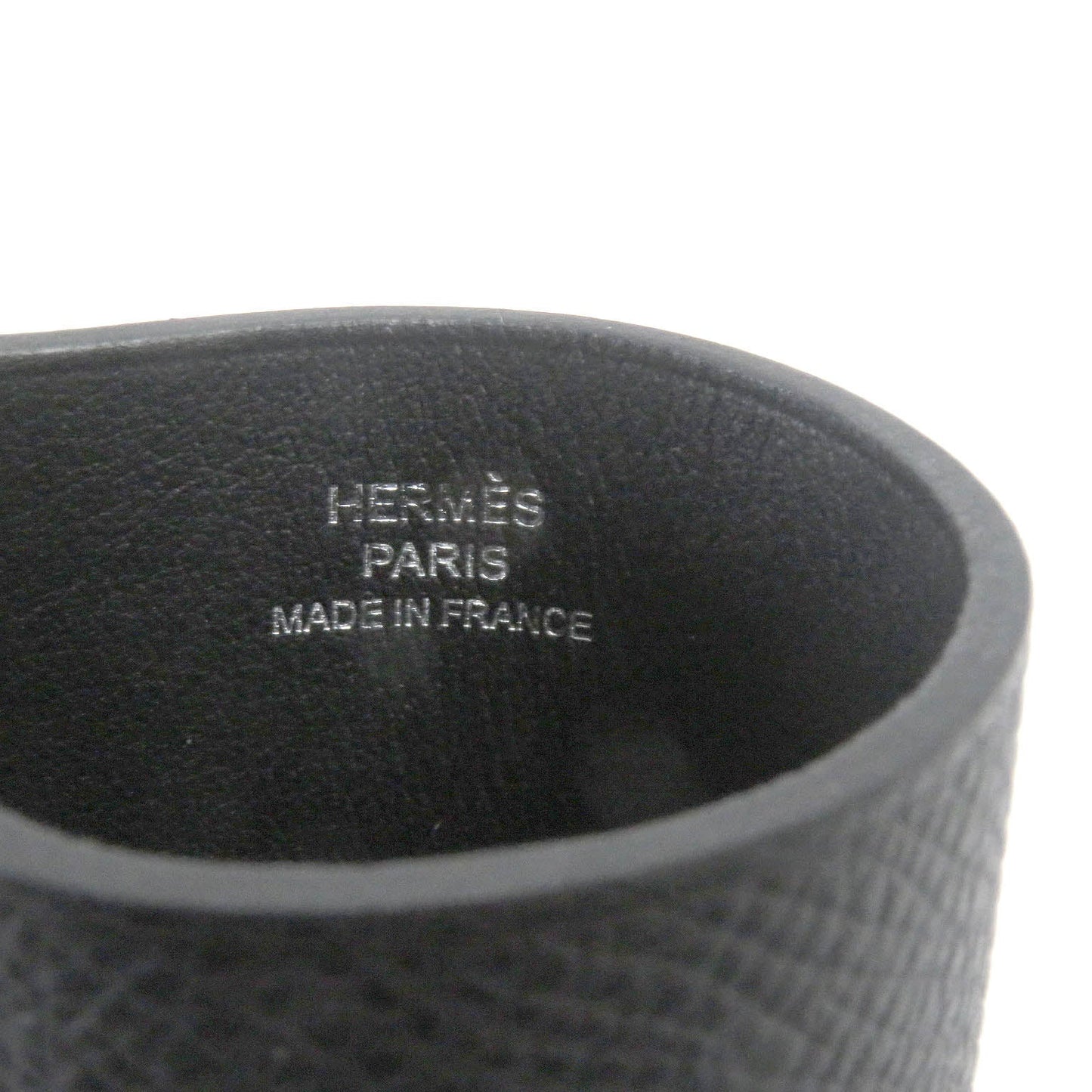 HERMES glasses case Epsom black