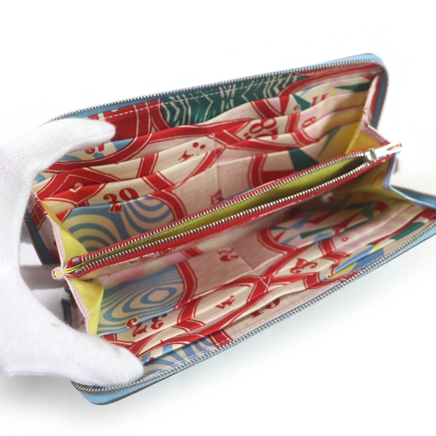 HERMES Long Wallet Purse Epsom Brunol