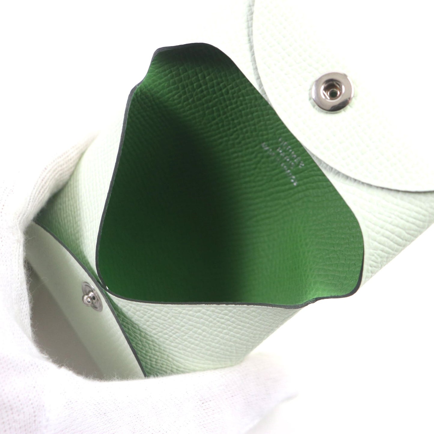 HERMES Coin case Epsom Veil Fizz Veil Yucca Bastia Verso
