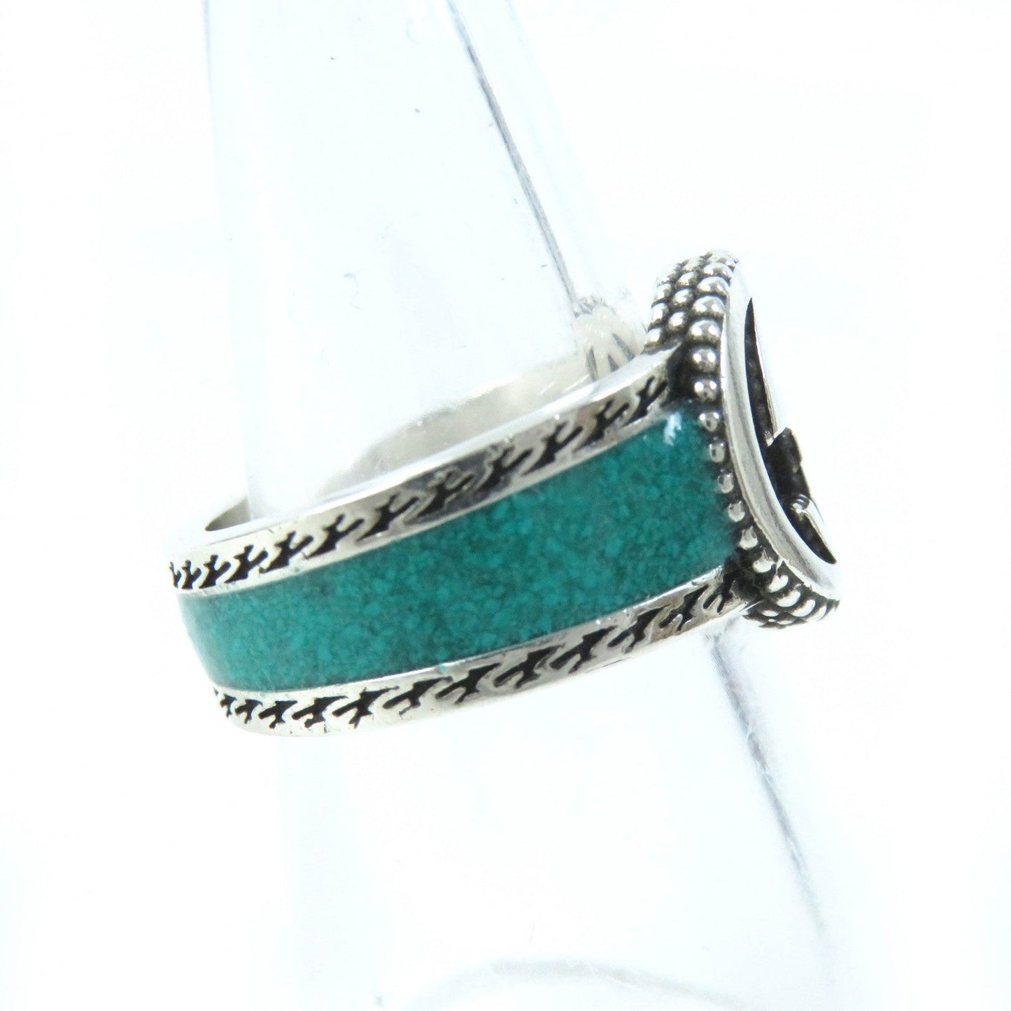 GUCCI Ring AG925 Silver Green type