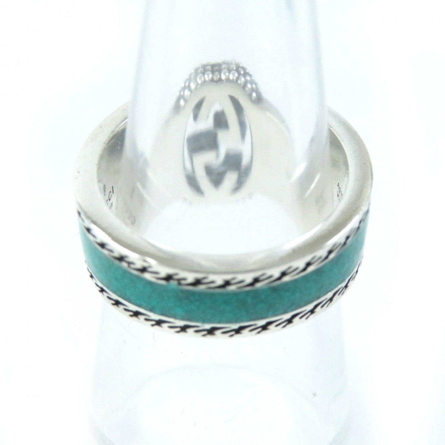 GUCCI Ring AG925 Silver Green type