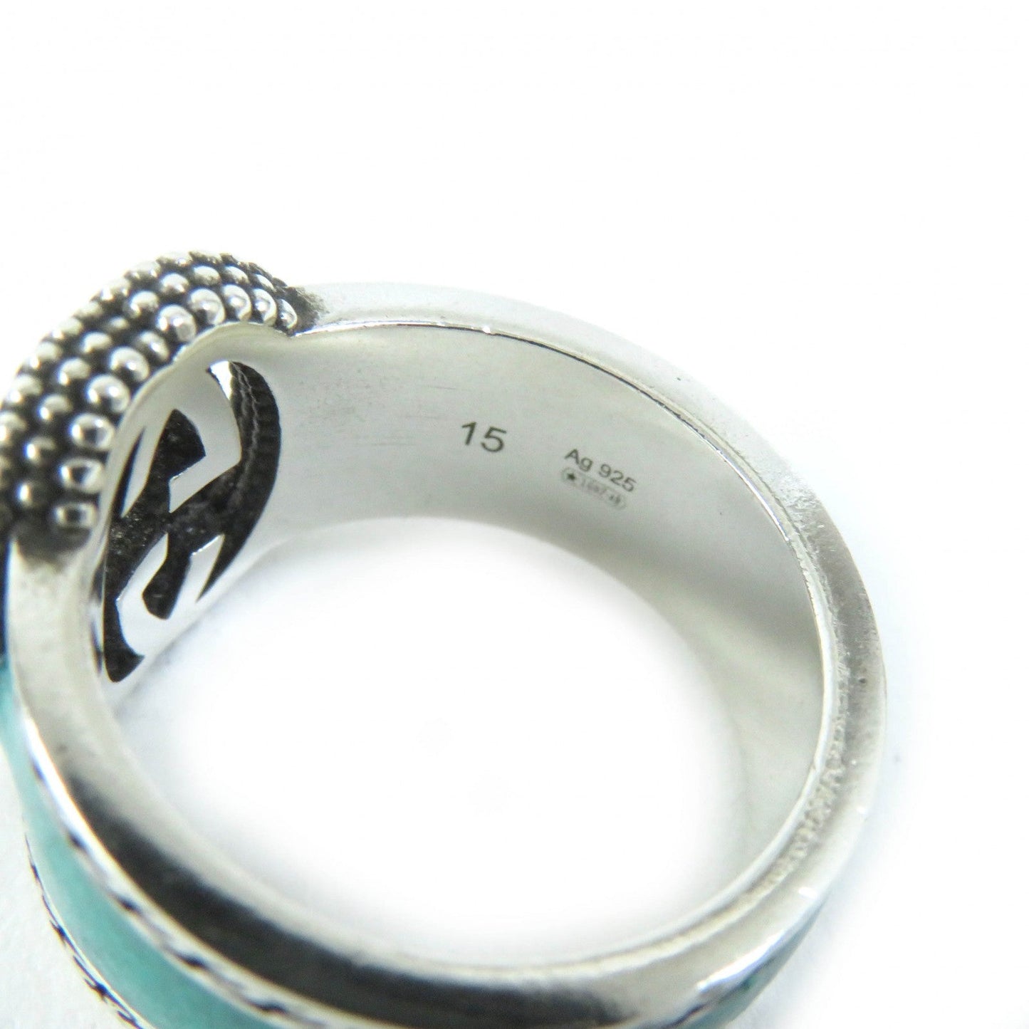 GUCCI Ring AG925 Silver Green type