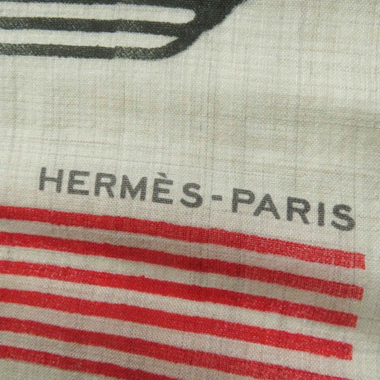 HERMES Stall cashmere Beige multi Les Rubans d'Hermes Hermes ribbons