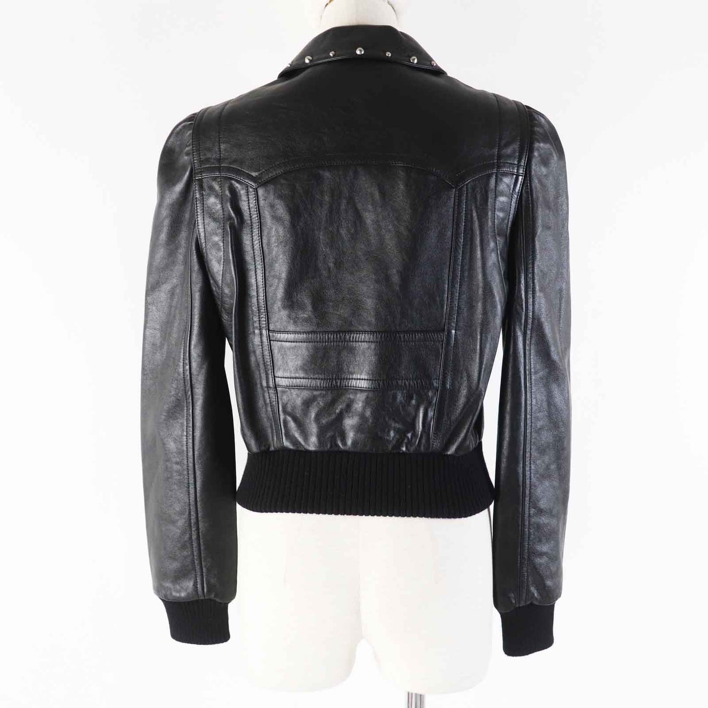 LOUIS VUITTON Bomber jacket 1A9B54 Sheep leather black 36