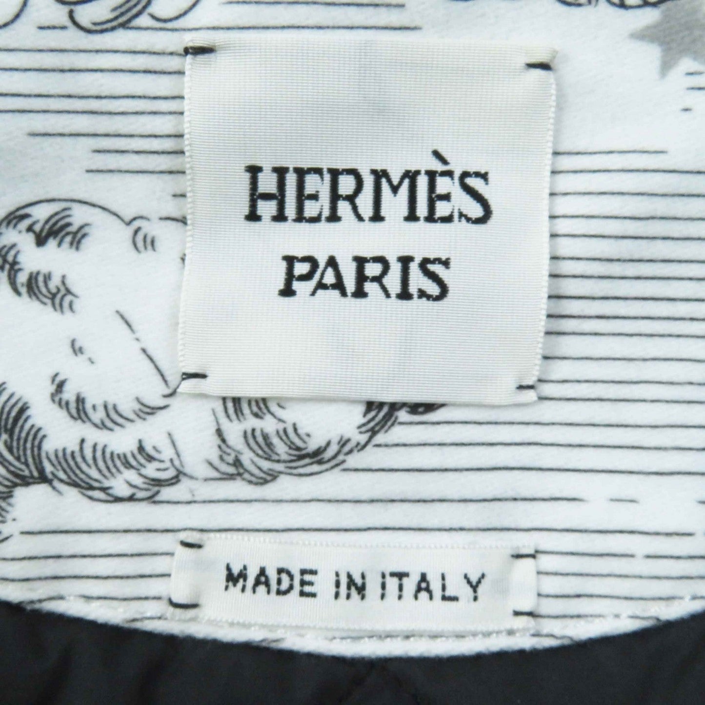 HERMES setup 3H0258DU/3H0353DI cotton White black Astrologie Remix