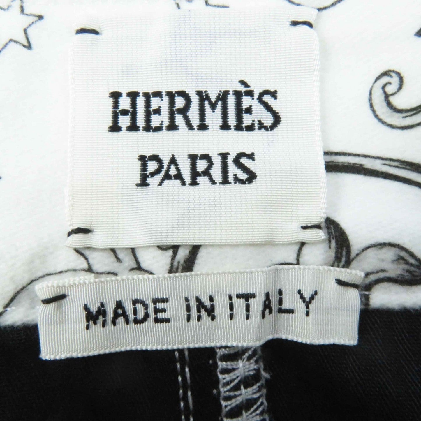 HERMES setup 3H0258DU/3H0353DI cotton White black Astrologie Remix
