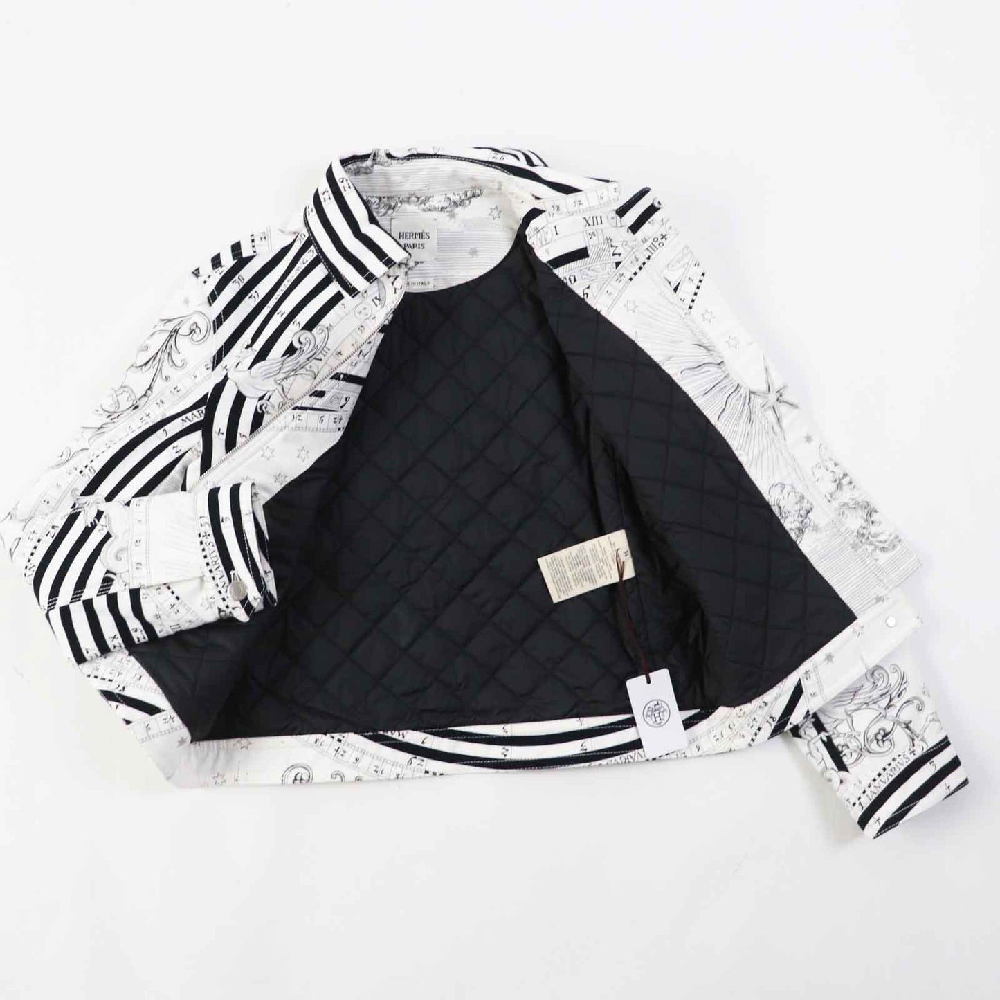 HERMES setup 3H0258DU/3H0353DI cotton White black Astrologie Remix