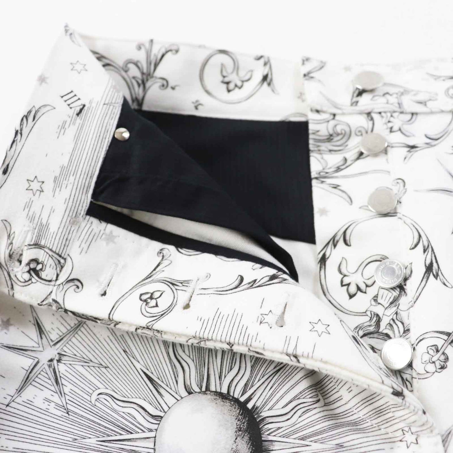 HERMES setup 3H0258DU/3H0353DI cotton White black Astrologie Remix