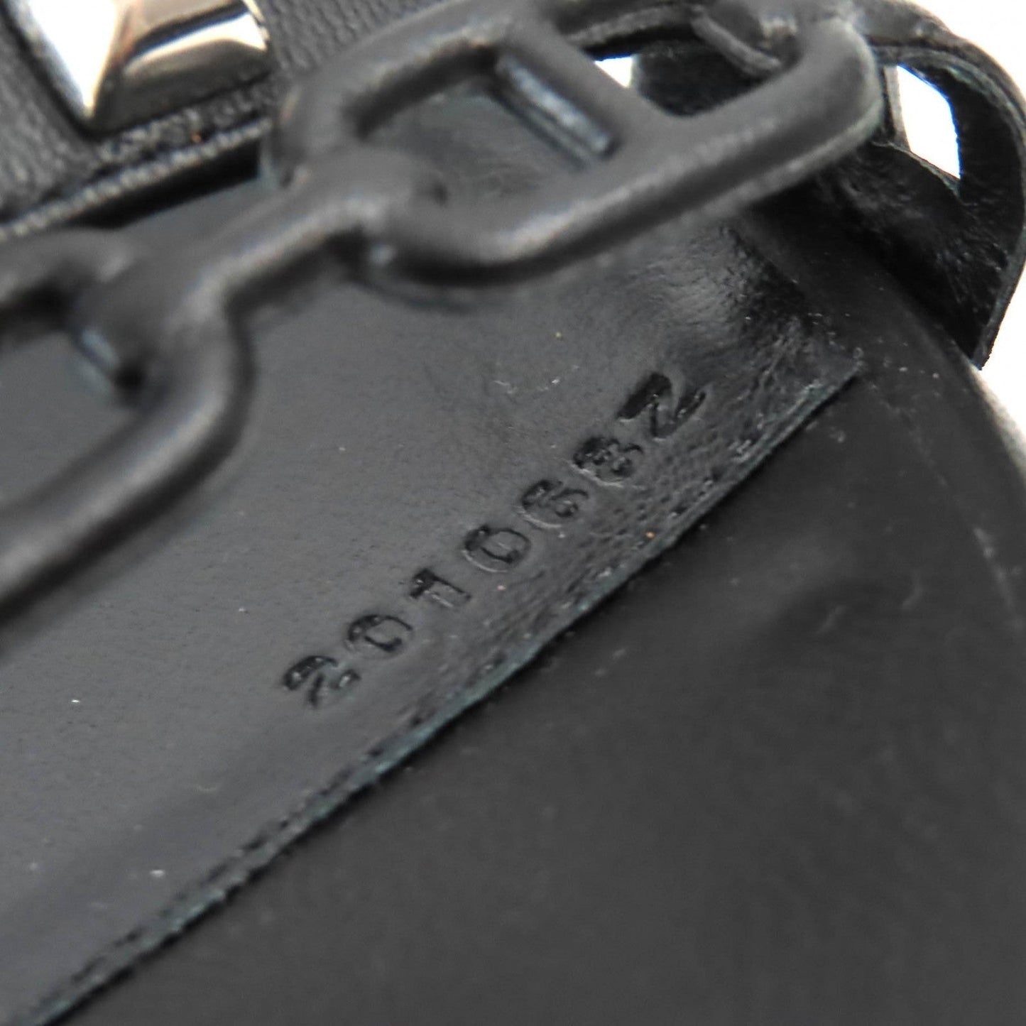 HERMES Sandals 201068Z leather black Agiaccio 36