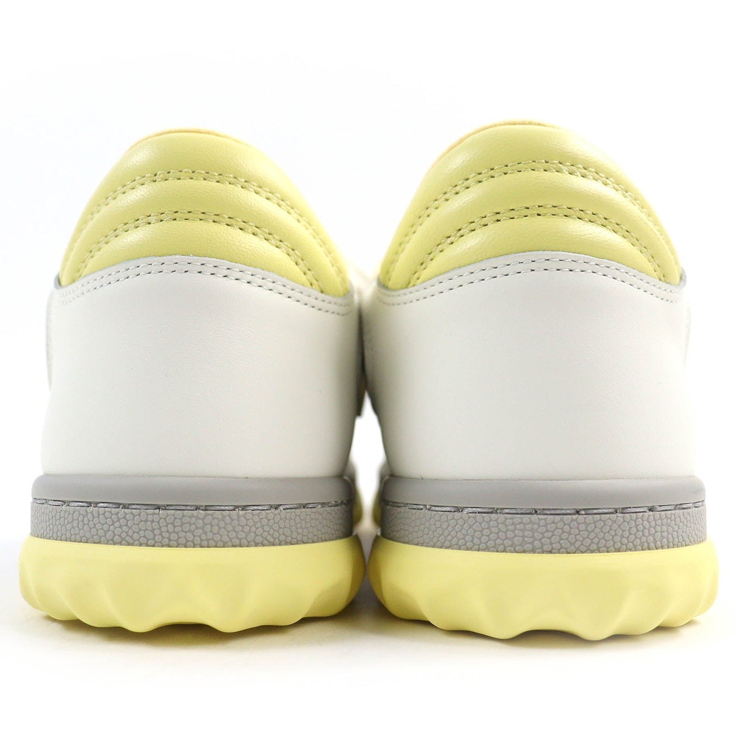 GUCCI sneakers 747954 leather Yellow Gray Off-white type MAC80 36.5