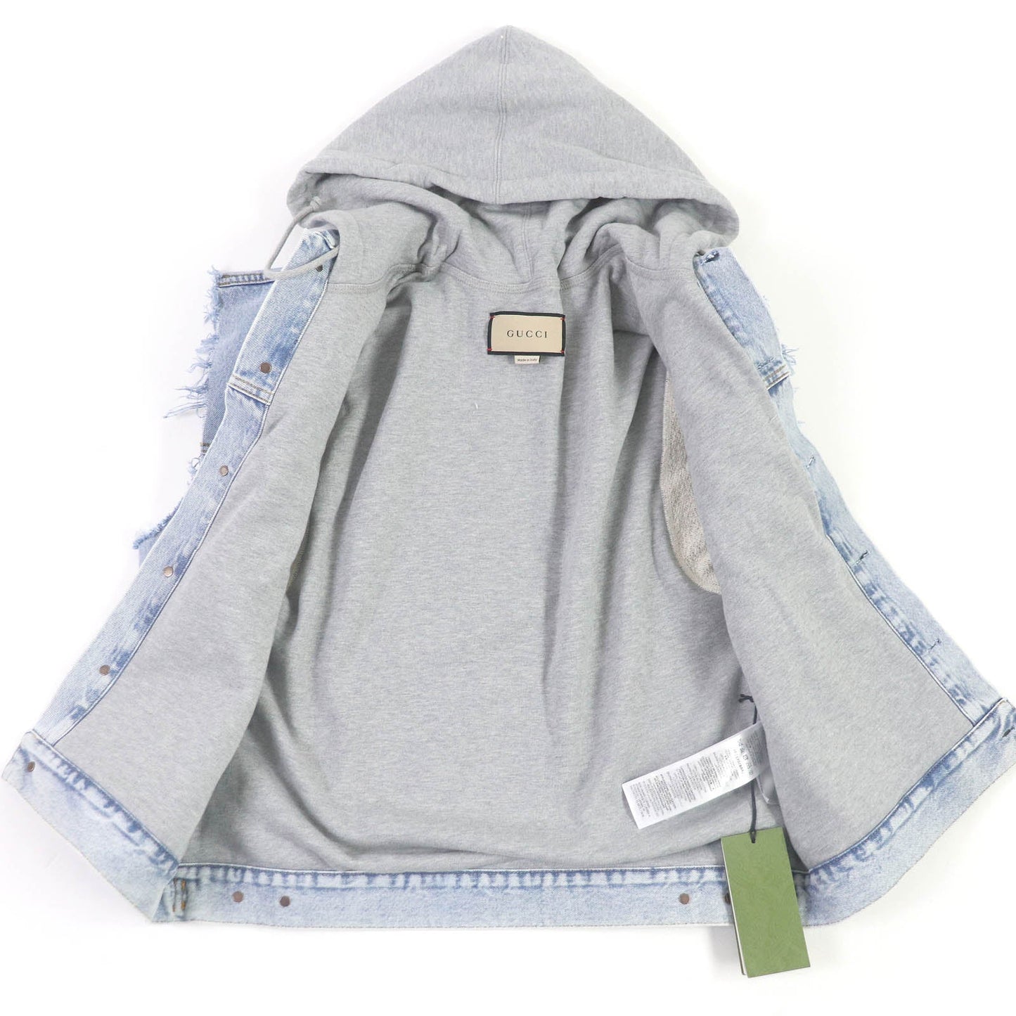 GUCCI Denim Jacket 697042 cotton Indigo blue 46