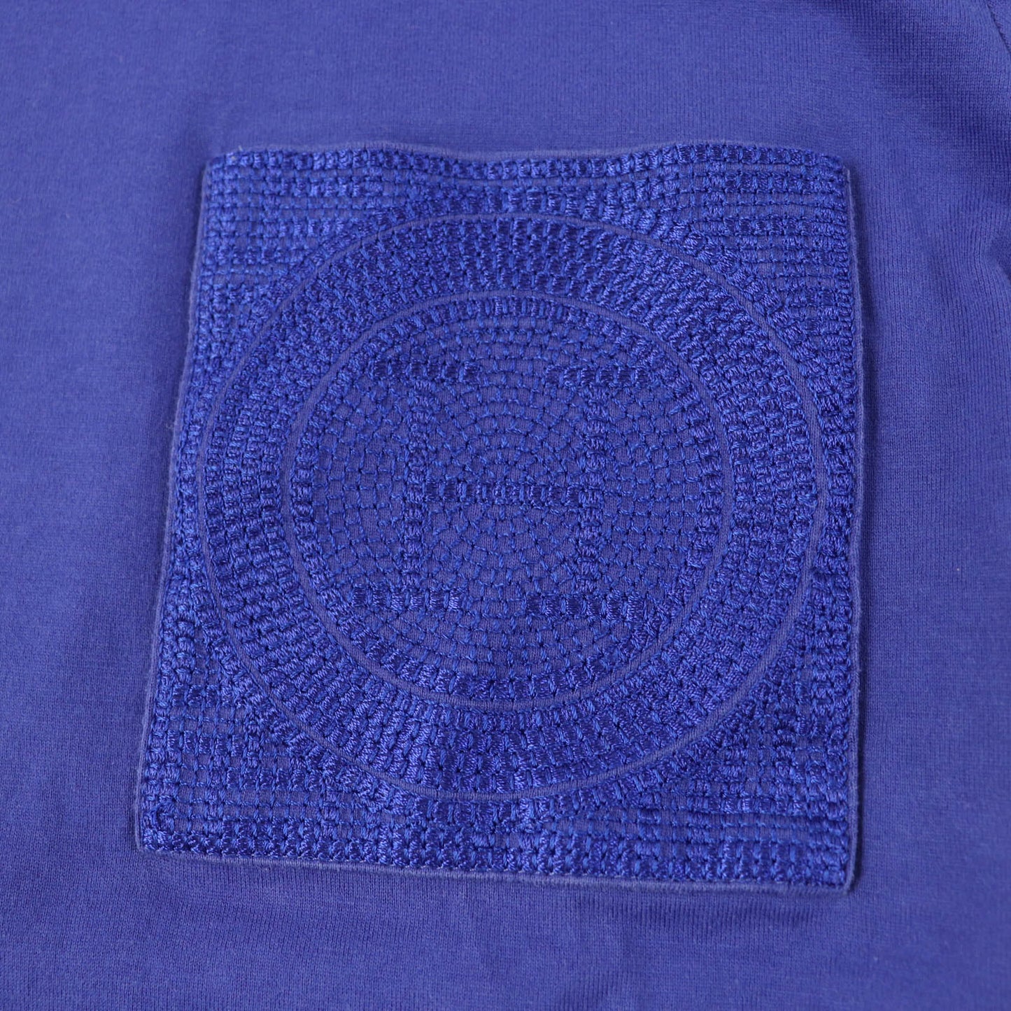 HERMES Short sleeve T-shirt 3E4620DL cotton Blue type 38