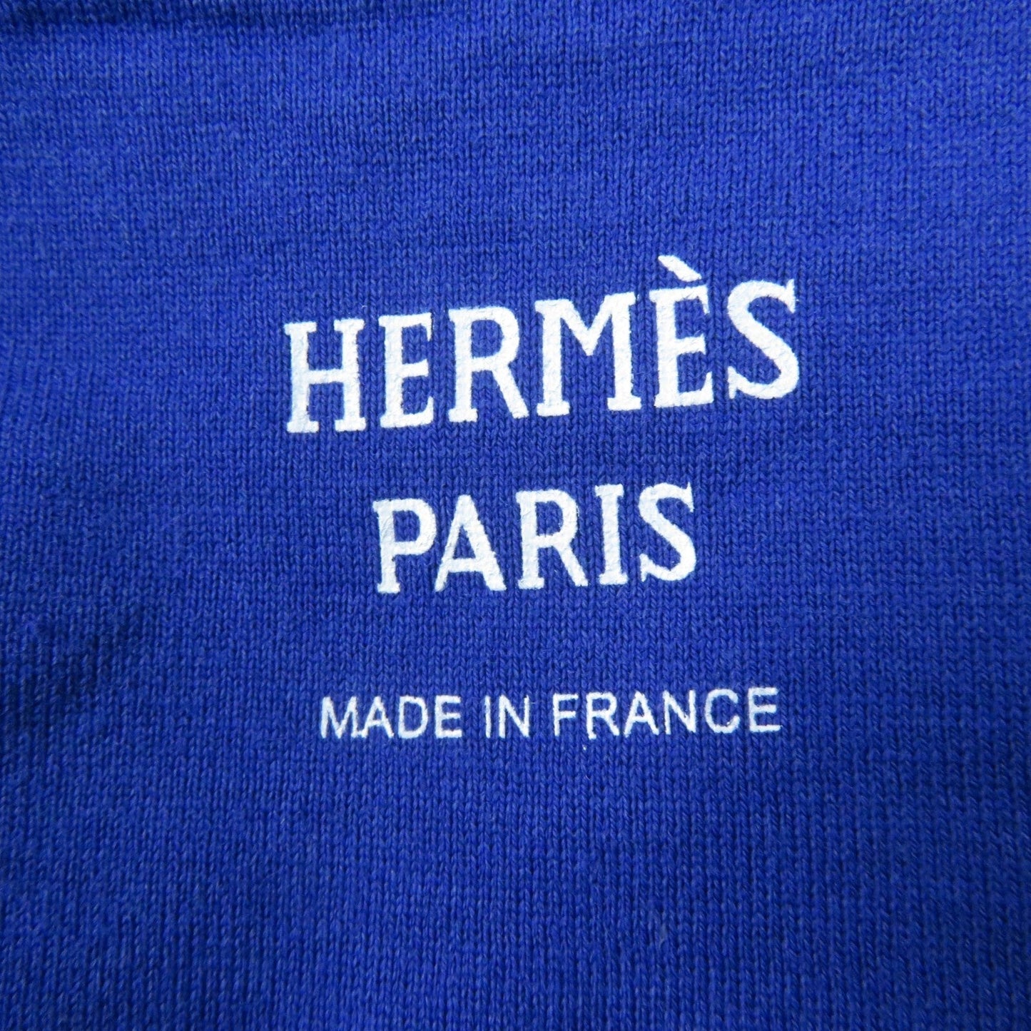 HERMES Short sleeve T-shirt 3E4620DL cotton Blue type 38