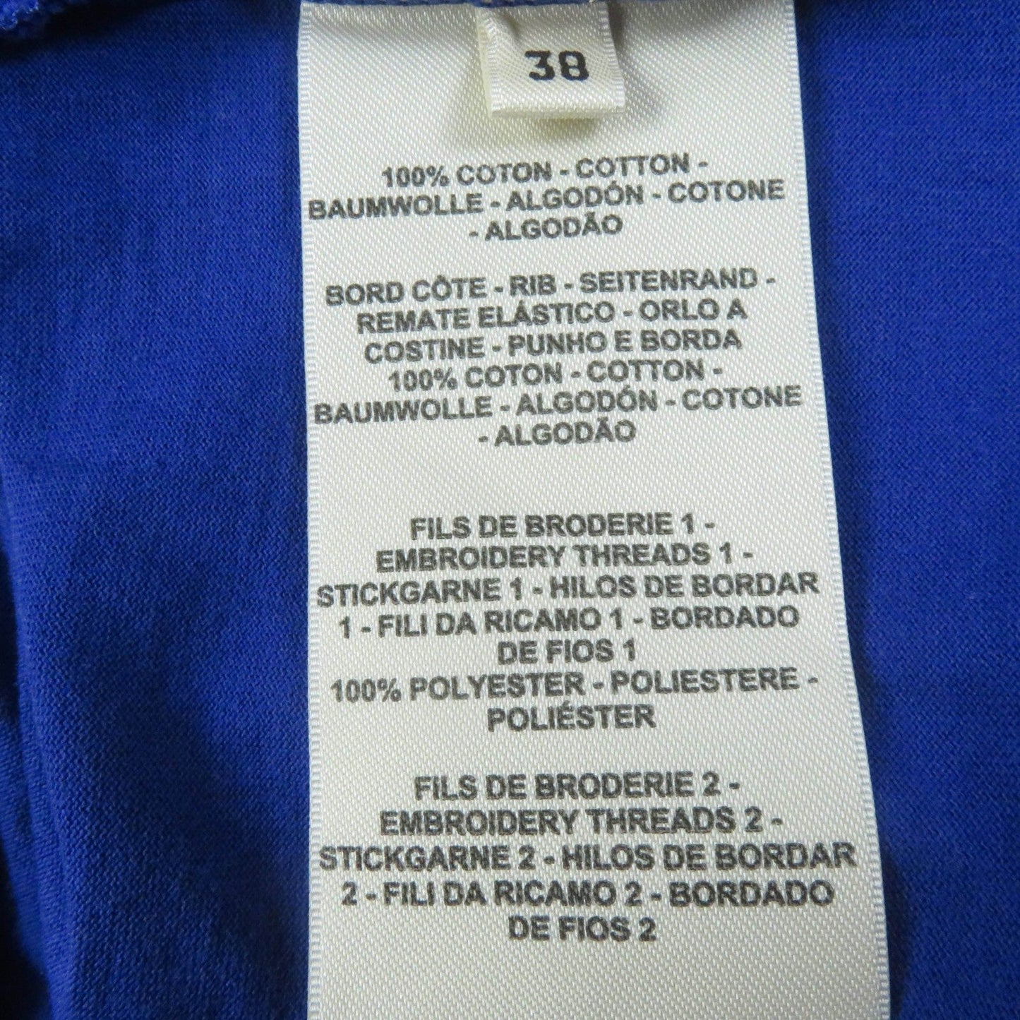 HERMES Short sleeve T-shirt 3E4620DL cotton Blue type 38