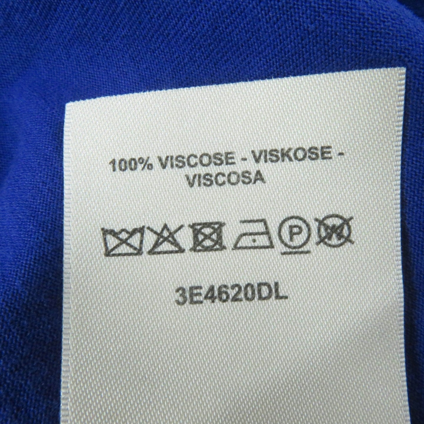 HERMES Short sleeve T-shirt 3E4620DL cotton Blue type 38