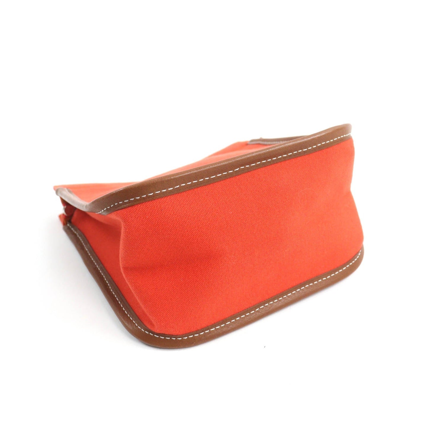 HERMES Pouch cotton Orange Camille